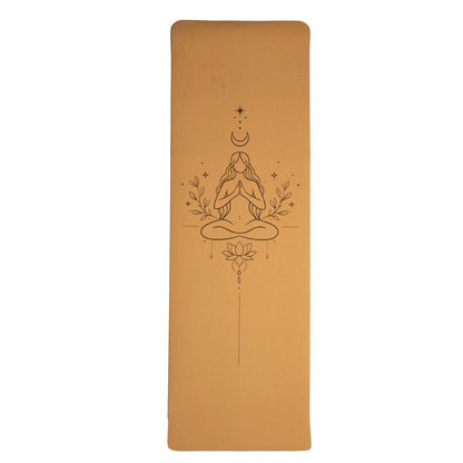 Yogi &amp; Yogini Yogamat Cork / TPE lijnwerk Goddelijk Vrouwelijke Kopen thumb