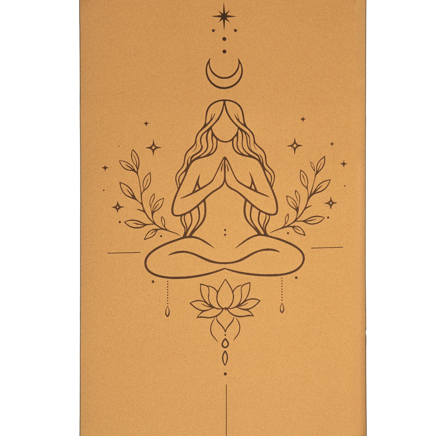 Yogi &amp; Yogini Yogamat Cork / TPE lijnwerk Goddelijk Vrouwelijke groothandel