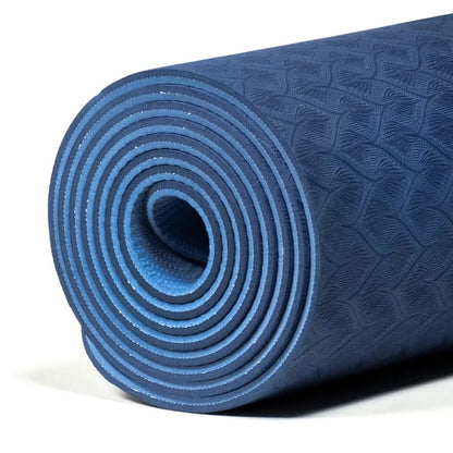 Yogi &amp; Yogini Premium TPE Yogamatte blau großhandel thumb
