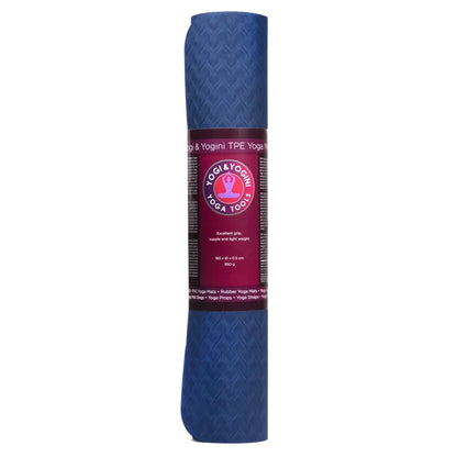 Yogi & Yogini Premium TPE Yogamatte blau