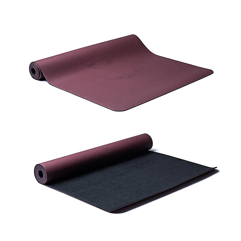 Yogi &amp; Yogini PU Yogamatte Mondphasen aubergine kaufen