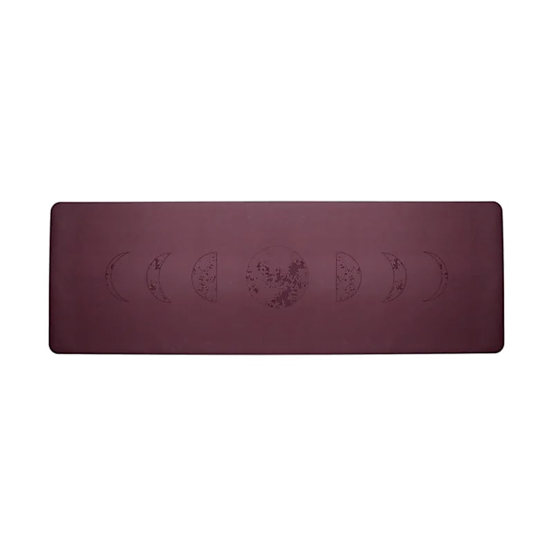 Yogi &amp; Yogini PU Yogamatte Mondphasen aubergine großhandel