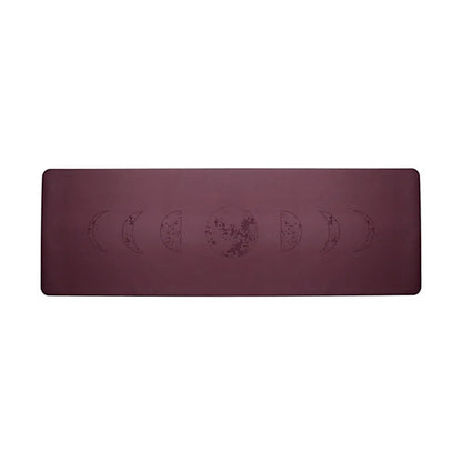 Yogi &amp; Yogini PU Yogamatte Mondphasen aubergine großhandel thumb