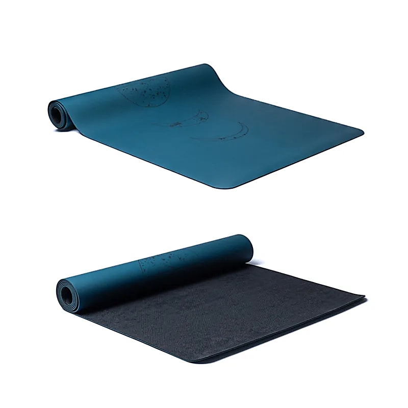 Acheter Yogi &amp; Yogini Tapis de Yoga en PU phases lunaire Pétrole