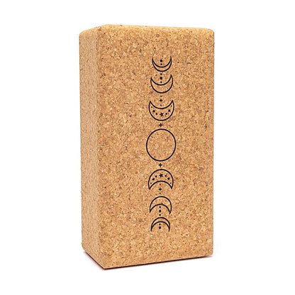 Yoga prop steunblok kurk Maanfasen Kurk thumb