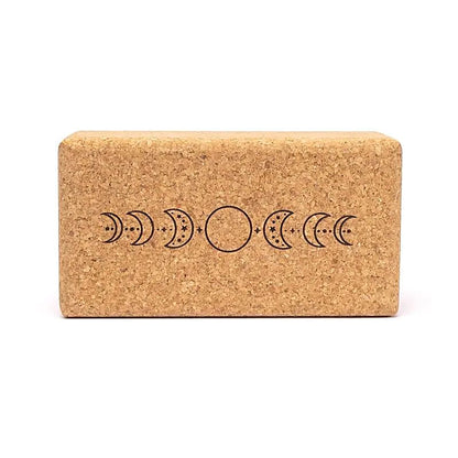 Yoga prop steunblok kurk Maanfasen thumb
