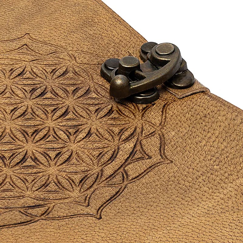 Taccuino mandala Fiore della vita con copertina in similpelle