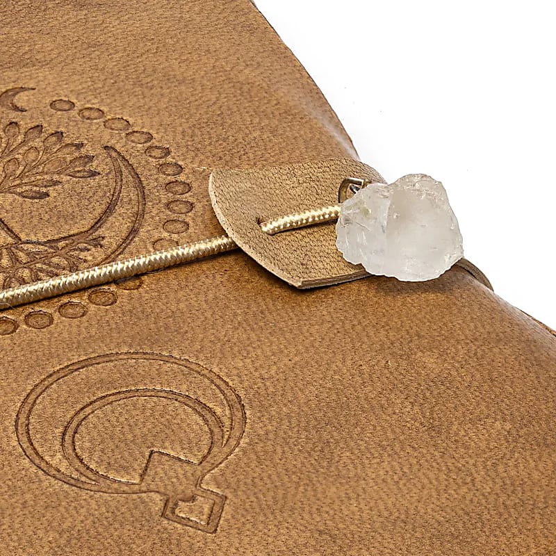 Comprar Cuaderno Árbol de la Vida con cristal de roca y cubierta de polipiel