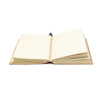 Notitieboek Lotus met amethist en kunstleren omslag groothandel thumb