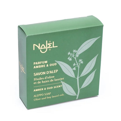 Comprar Najel jabón de hierbas de Alepo Ámbar/Oud con cordón thumb