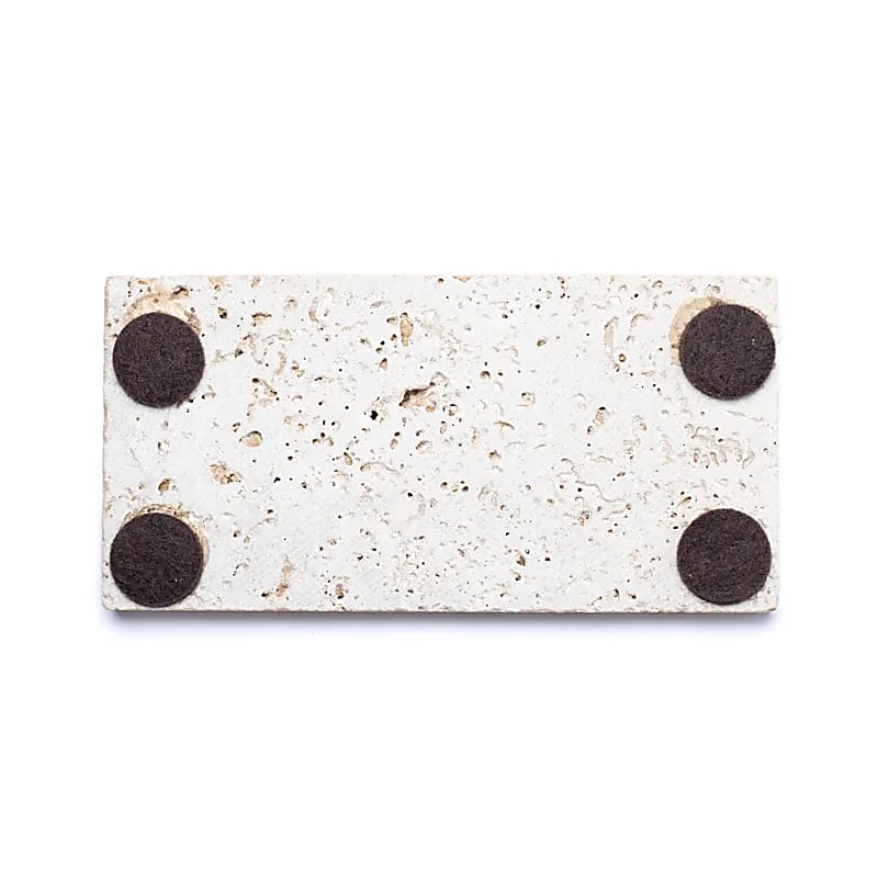 Porta sapone o porta candela Travertino naturale