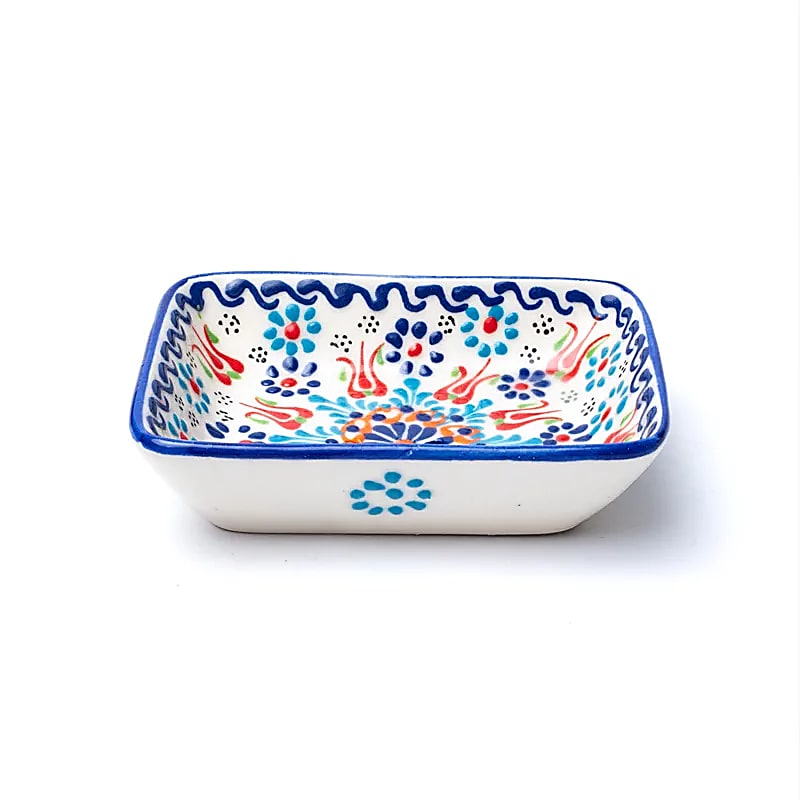 Soap holder handmade red white blue