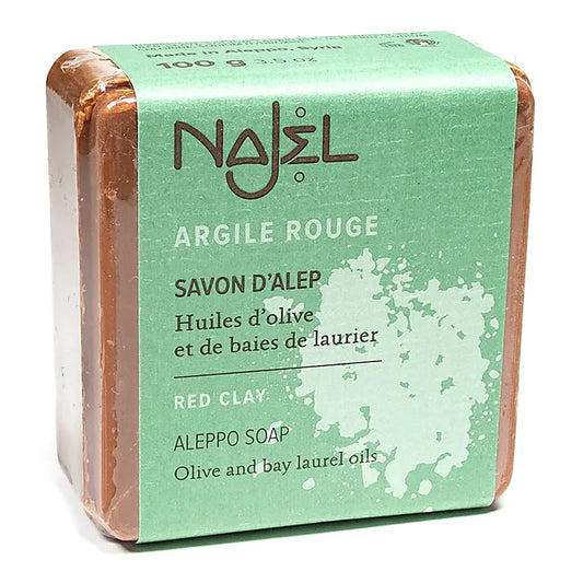 Najel Aleppo zeep met rode klei exfoliërend