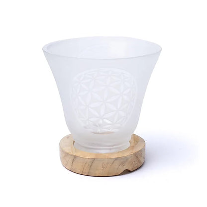 Edelsteinlampe Blume des Lebens mit Kabel und LED kaufen thumb