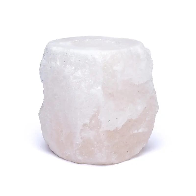 Zoutkristal sfeerlicht wit