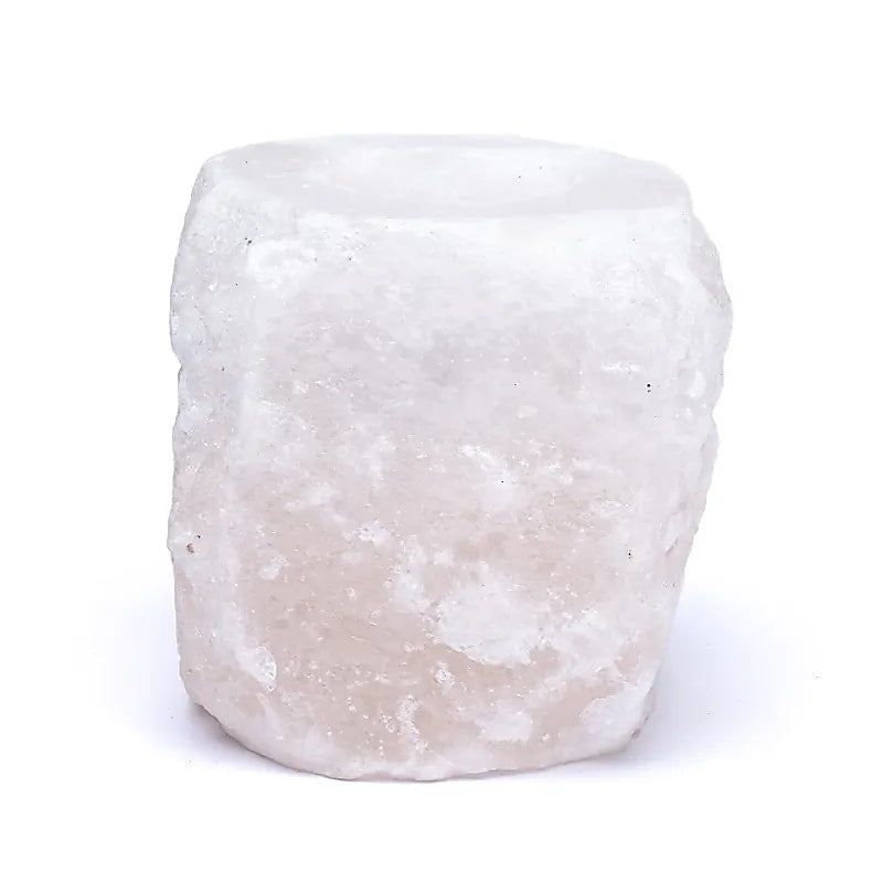 Zoutkristal sfeerlicht wit