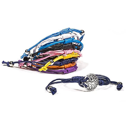 Bracelet Tree of life bracelet set of 10 different colours thumb
