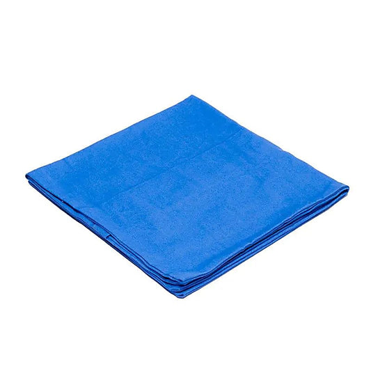 Meditation mat cover chakra 5 blue organic cotton (GOTS)