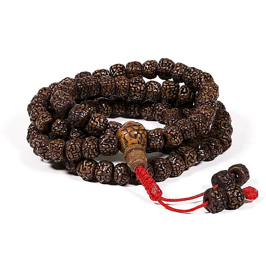 Mala Rudraksha 108 Perlen poliert