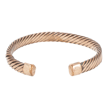 Pulsera cobre motivo retorcido magnética al por mayor thumb