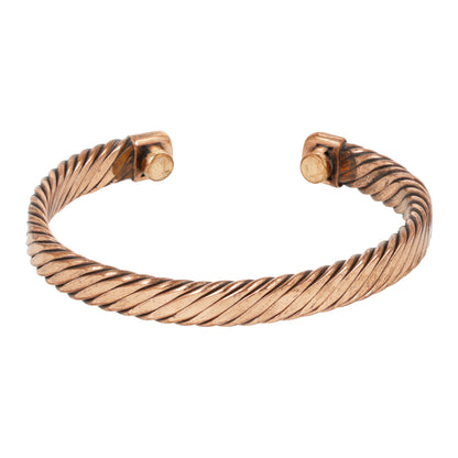 Pulsera cobre motivo retorcido magnética thumb