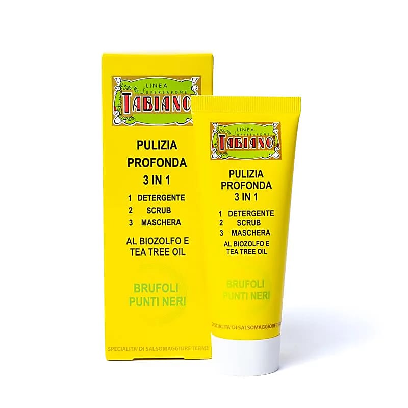 Tabiano nettoyant visage au biosoufre 3 en 1