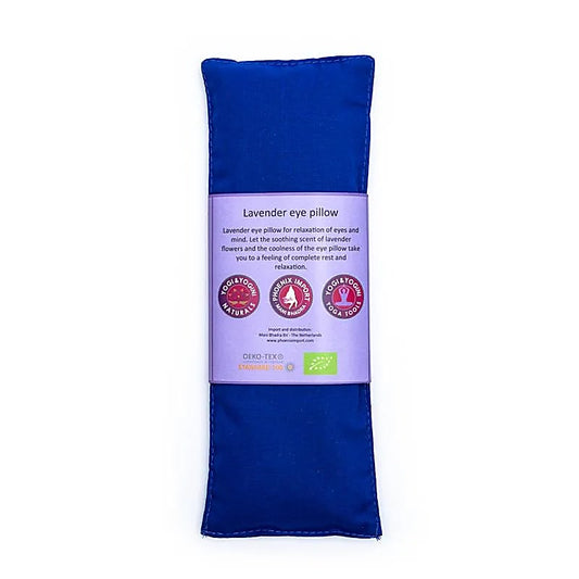 Oogkussen lavendel biologisch blauw