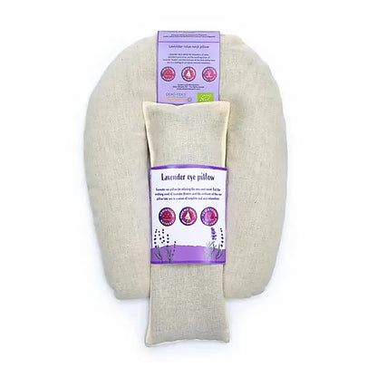 Cuscini per collo e occhi alla lavanda organico naturale thumb