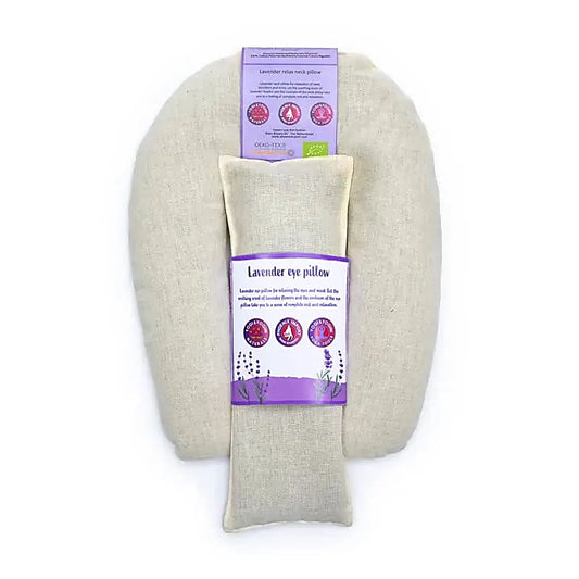 SET almohada Yoga cuello/ojos lavanda BIO natural