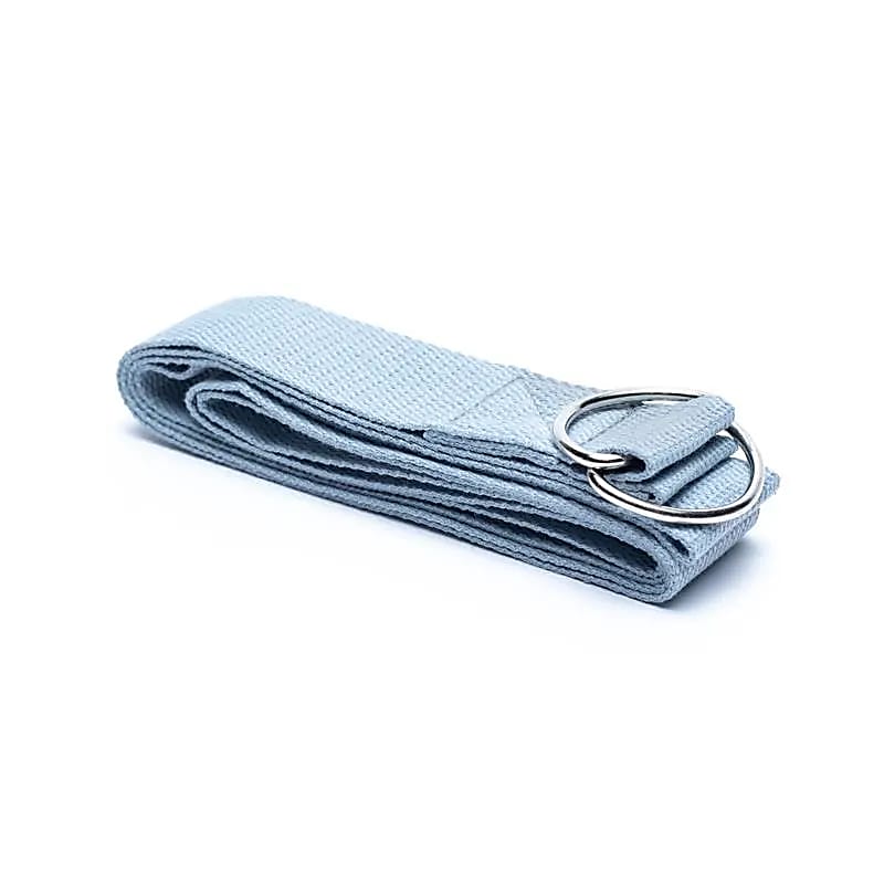 Cinturón de yoga c/hebilla D de algodón violeta