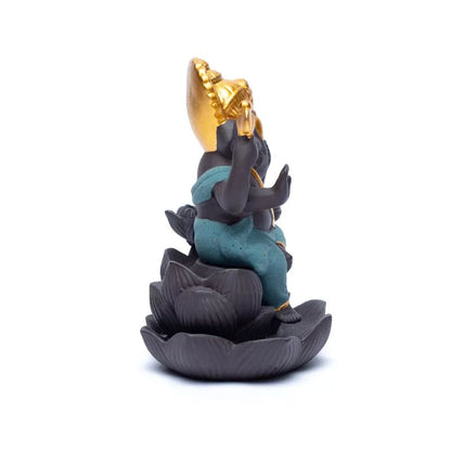 Brucia incenso a fontana Ganesh