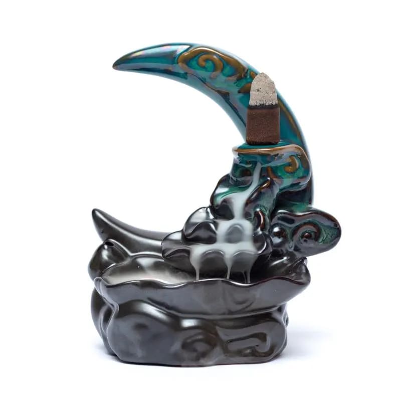 Backflow incense burner Moon