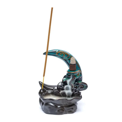 Backflow incense burner Moon wholesale thumb