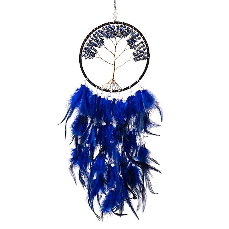 Capteur de rêves Arbre de Vie lapis-lazuli