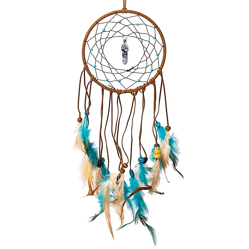 Capteur de rêves sodalite avec pendule – ±13x45cm	
