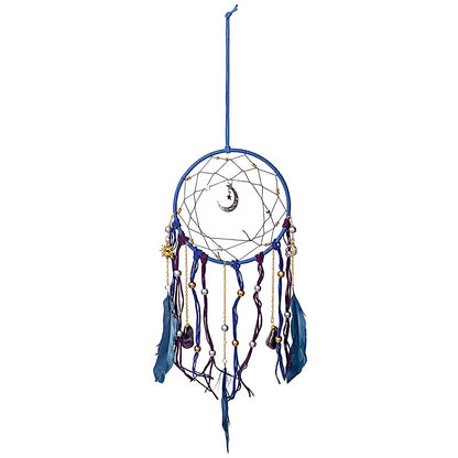 Atrapasueños luna con amatista rodada – ±16x45cm	 thumb