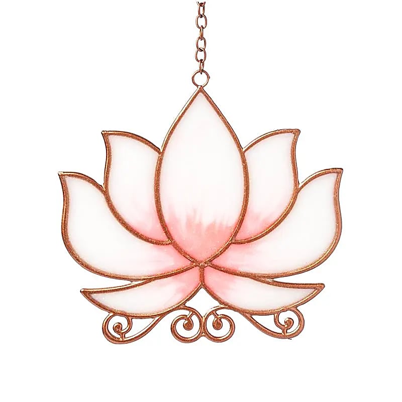 Fensterhänger Lotus rosa