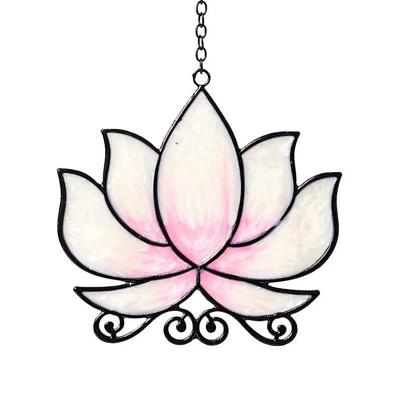 Fensterhänger Lotus weiß
