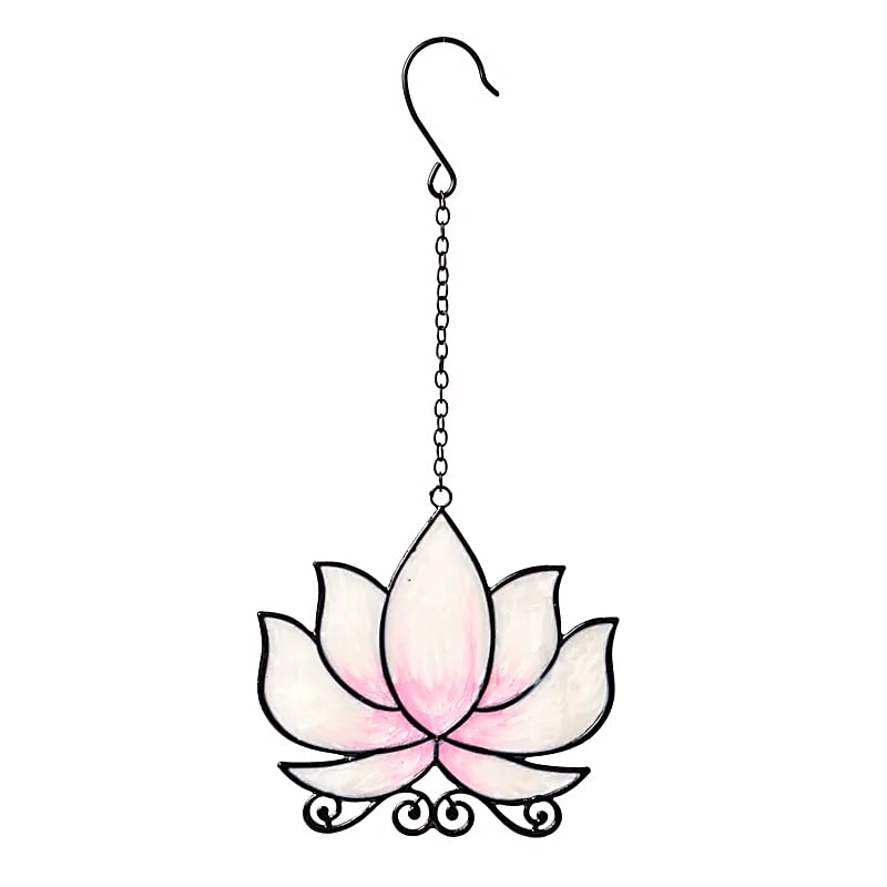 Fensterhänger Lotus weiß