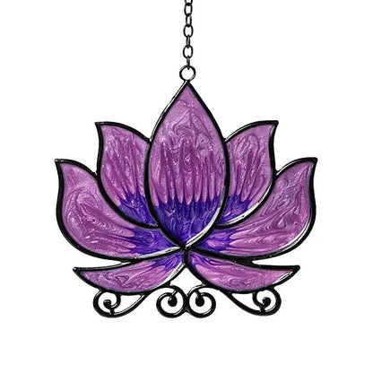 Suspension de fenêtre lotus violet thumb