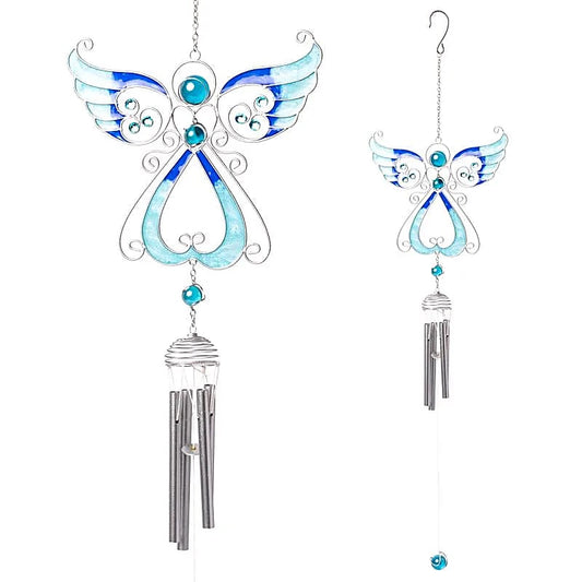 Wind chime angel blue