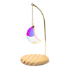 Suncatcher op houten voet maan