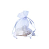 Organza cadeauzakje wit XS