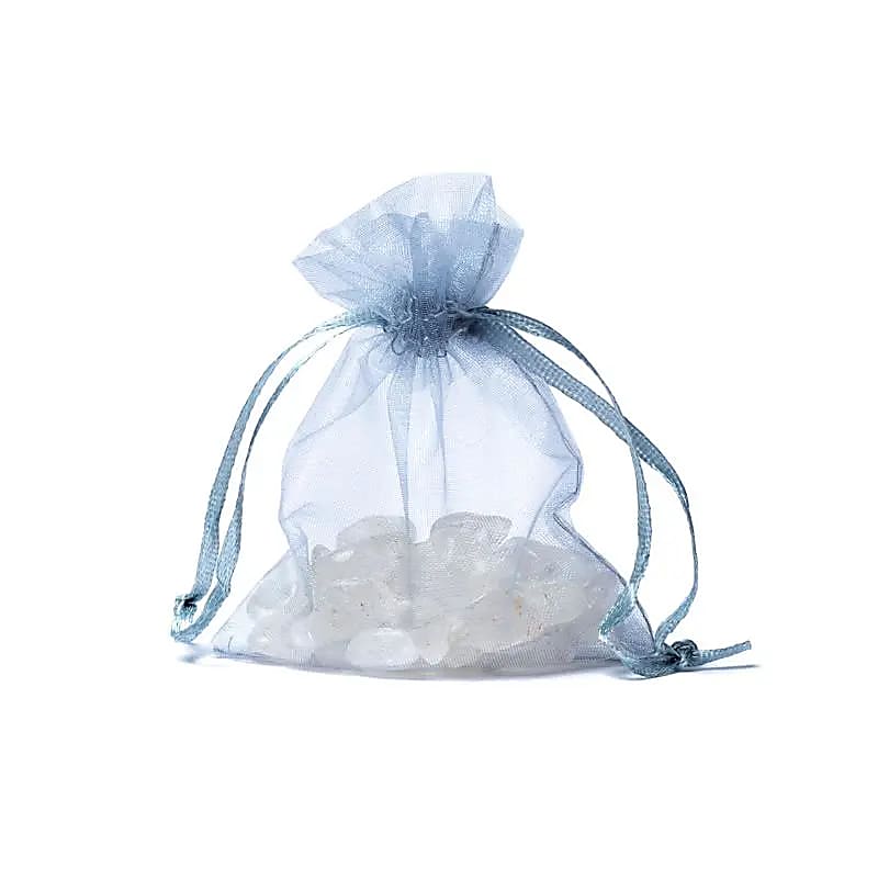 Organza cadeauzakje grijs XS