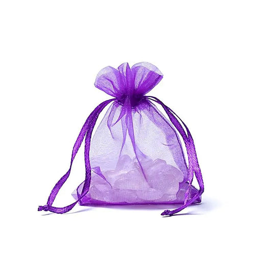 Bolsa de regalo de organza purpura XS
