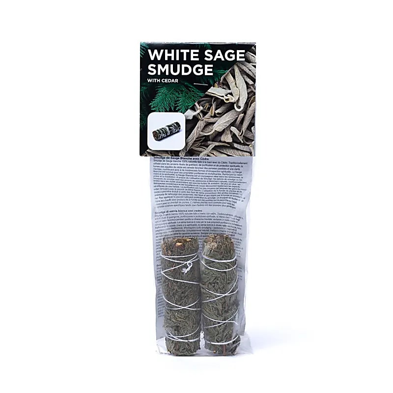 Smudge di salvia bianca con cedro S set di 2 all’ingrosso