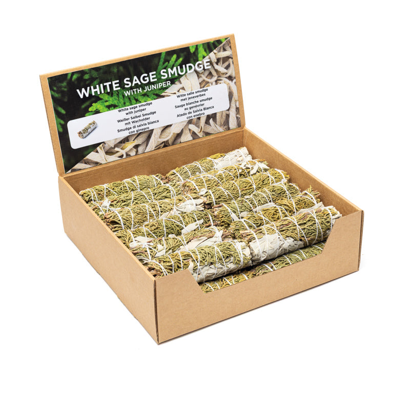 Atado de Salvia Blanca con enebro S 24 uds en expositor