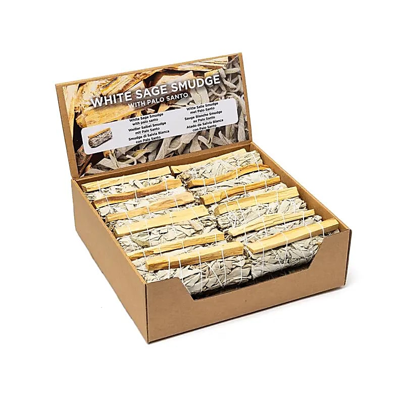 Atado de Salvia Blanca con Palo Santo 24 uds en expositor