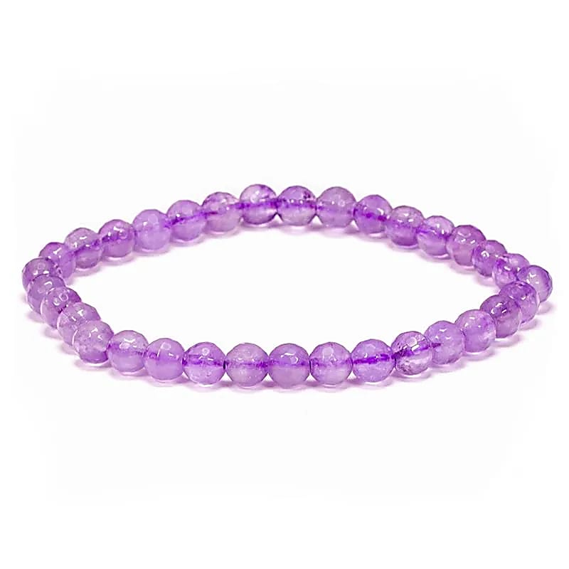 Bracelet améthyste coupe à facette