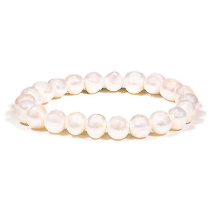 Bracelet white potato pearls thumb